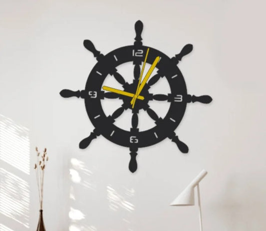 Ship Wheel Wall Clock