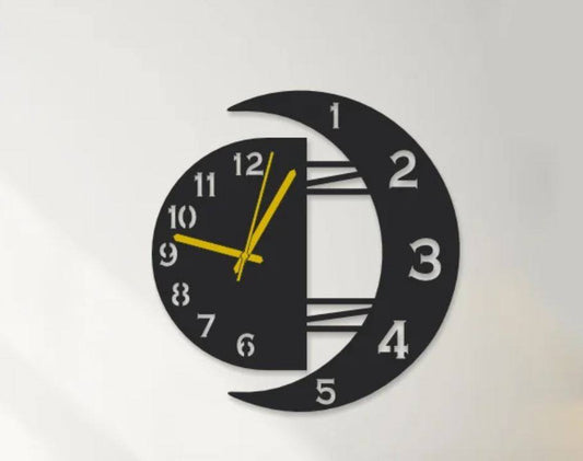 moon-design-wall-clock