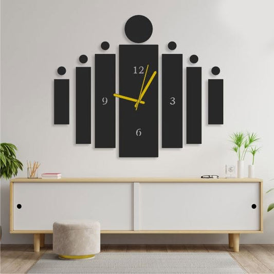 3D Antique Wooden Big Wall Clock