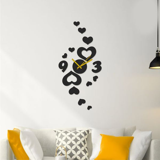 3D Wall Clock Heart